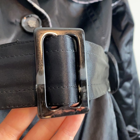 Jessica Simpson Black Trench Coat Size XS - Picture 6 of 15